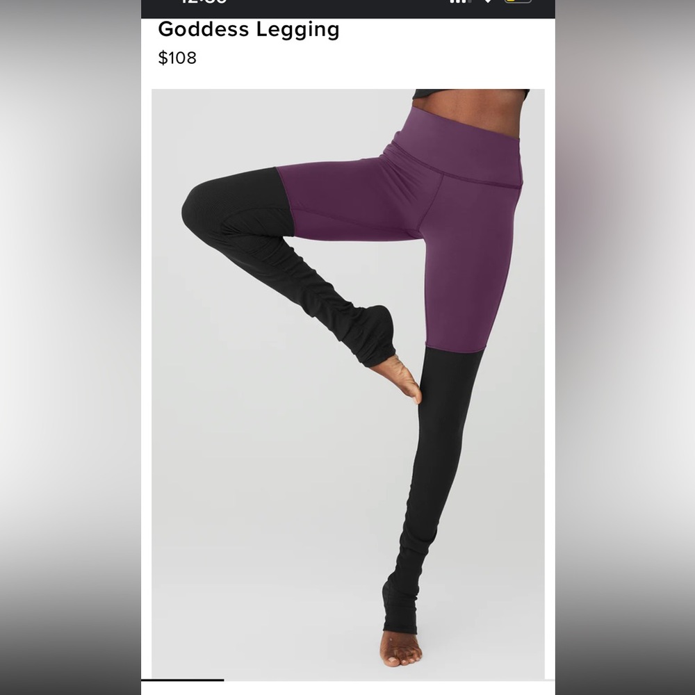 Authentic alo yoga goddess leggings